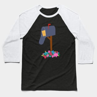 Mailbox and Flowers Baseball T-Shirt